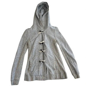 Quiksilver Toggle KNIT Striped Small Toggle Jacket Gray pattern jacket